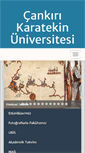 Mobile Screenshot of edebiyat.karatekin.edu.tr