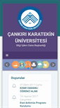 Mobile Screenshot of bidb.karatekin.edu.tr