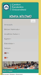 Mobile Screenshot of kimya.karatekin.edu.tr