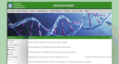 Desktop Screenshot of biyoloji.karatekin.edu.tr
