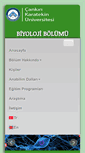Mobile Screenshot of biyoloji.karatekin.edu.tr