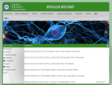 Tablet Screenshot of biyoloji.karatekin.edu.tr