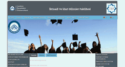 Desktop Screenshot of iibf.karatekin.edu.tr